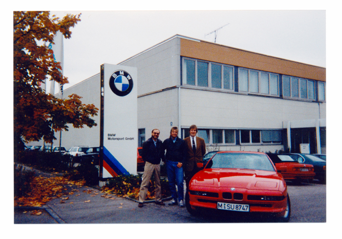 Location filming at BMW Mtorposrt Garching Germany with M850i