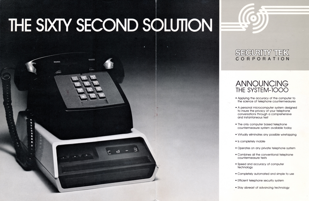Security Tek brochure indie spread press work